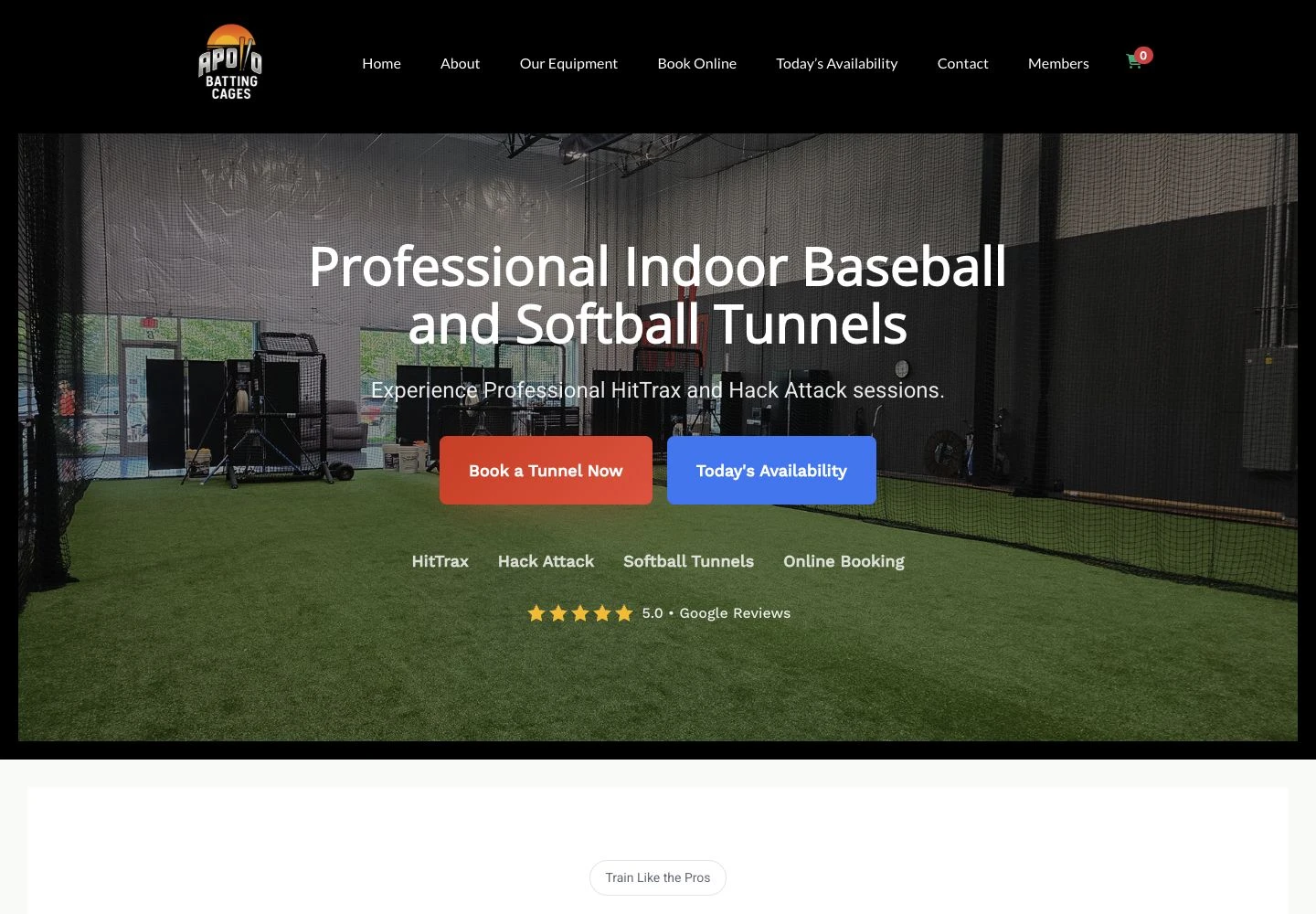 Apollo Batting Cages public homepage