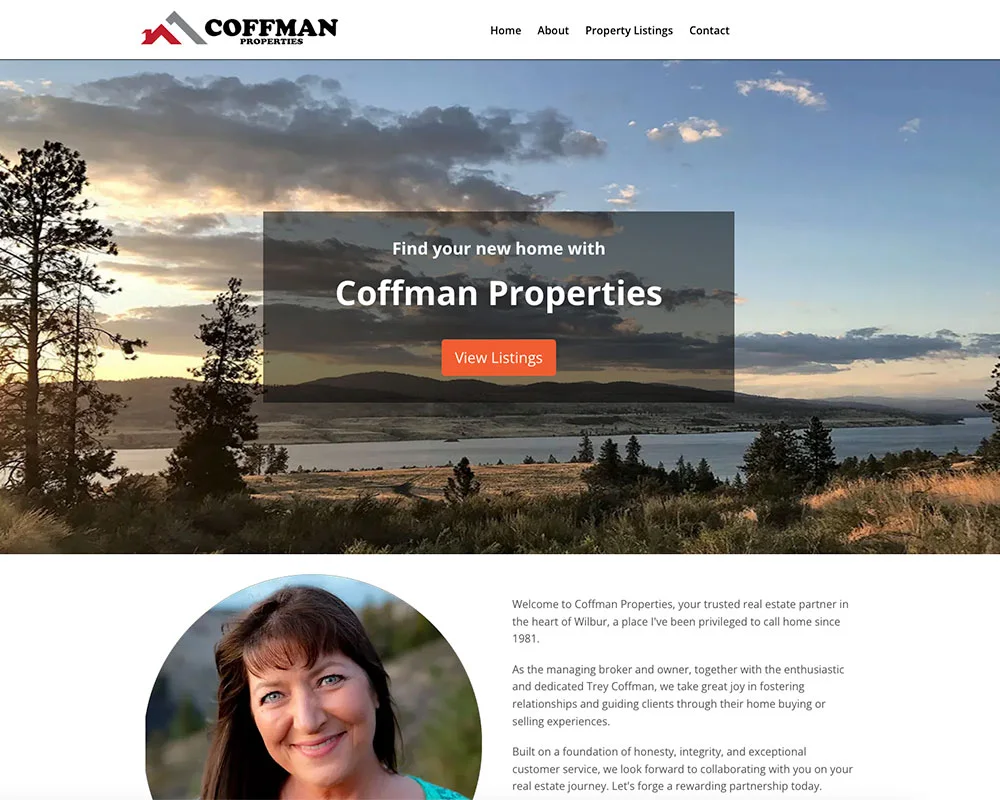 Coffman Properties website design