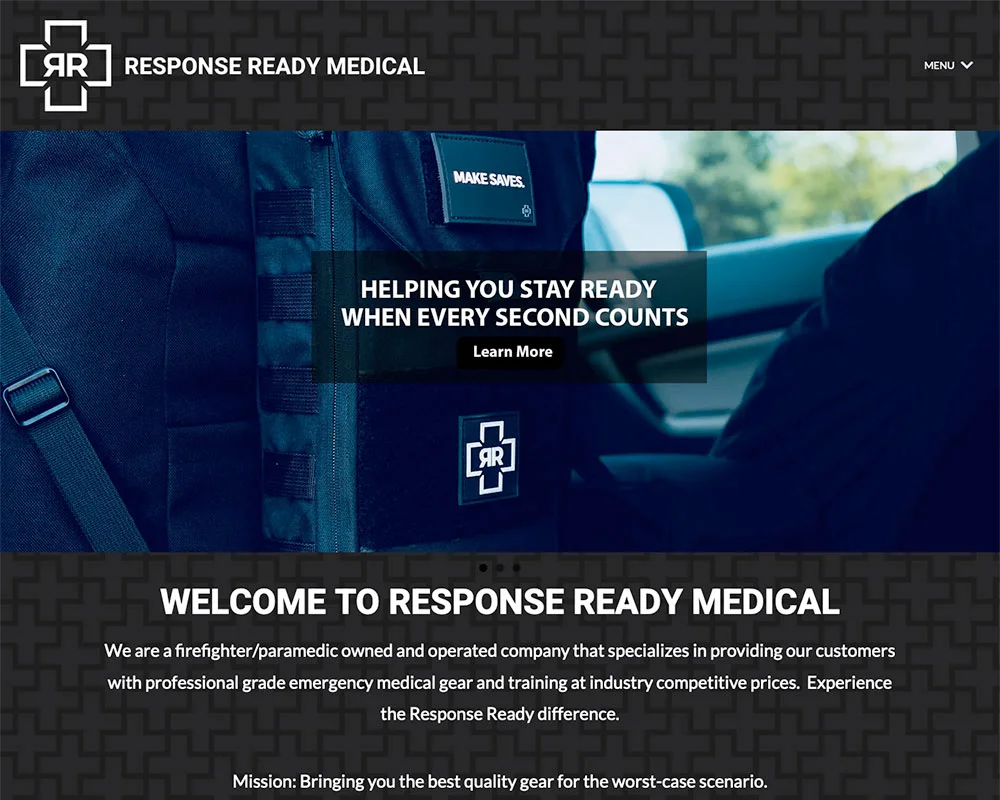 Response Ready Medical website design