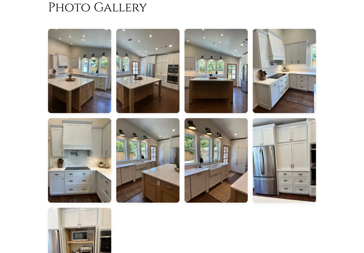 Meade Ledesma photo gallery showing kitchen views and details