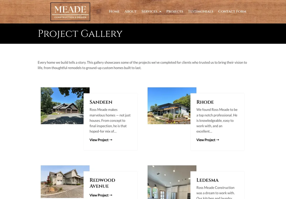 Meade Construction and Design project gallery