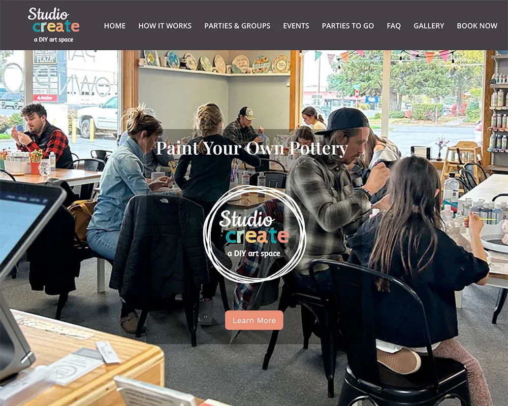 Studio Create Bend website design