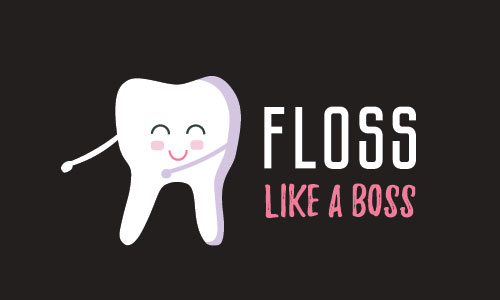 image of a tooth doing the floss dance